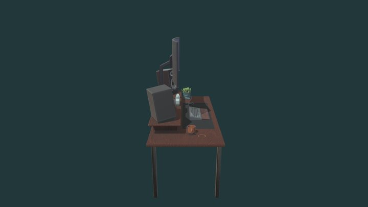 Office Set 3D Model