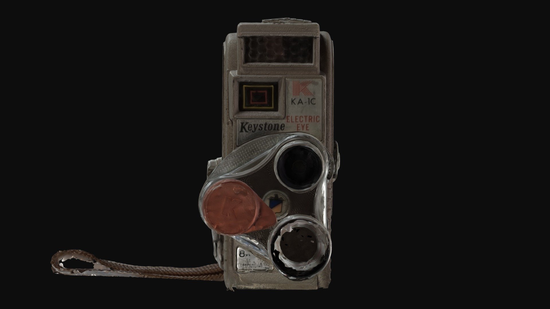 Film Camera Keystone KA-1C 8mm 1959 - 3D model by Macarena Rau Catalán ...
