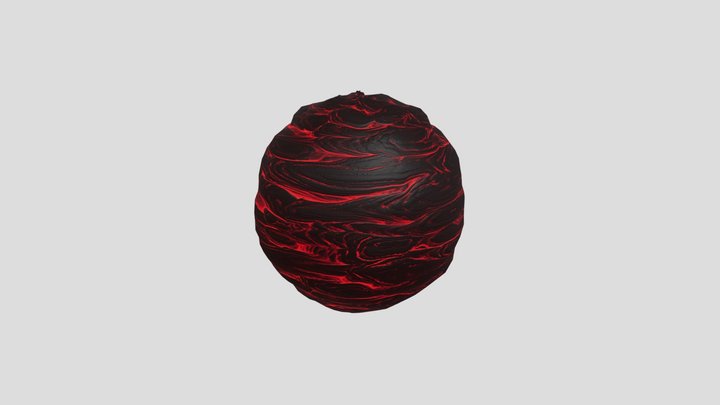 Lava Procedural practice material 3D Model