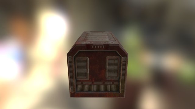 Dirty Crate 3D Model