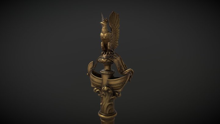 The Marshal’s Mace (Laska Marszałkowska) 3D Model