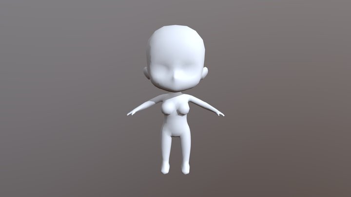 Chibi Base Body 3D Model