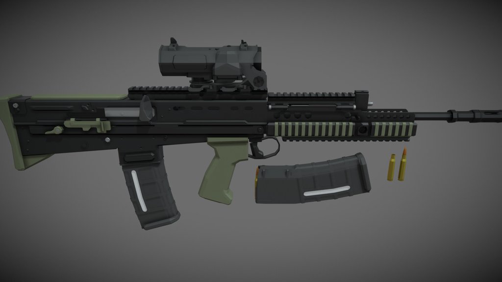 low-poly L85A2