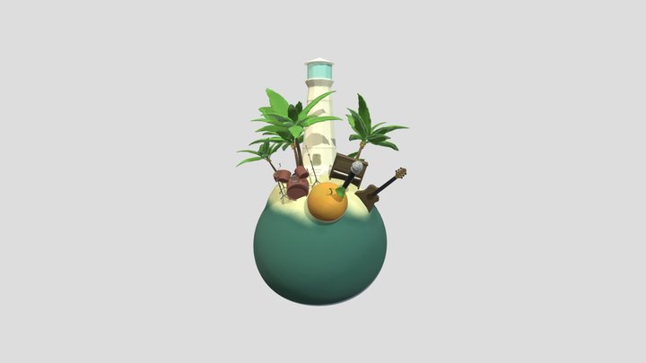 Island Music 3D Model