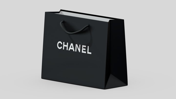 Designer Shopping Bag 3D Model