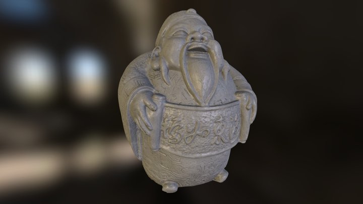 Laughing Statue 3D Model