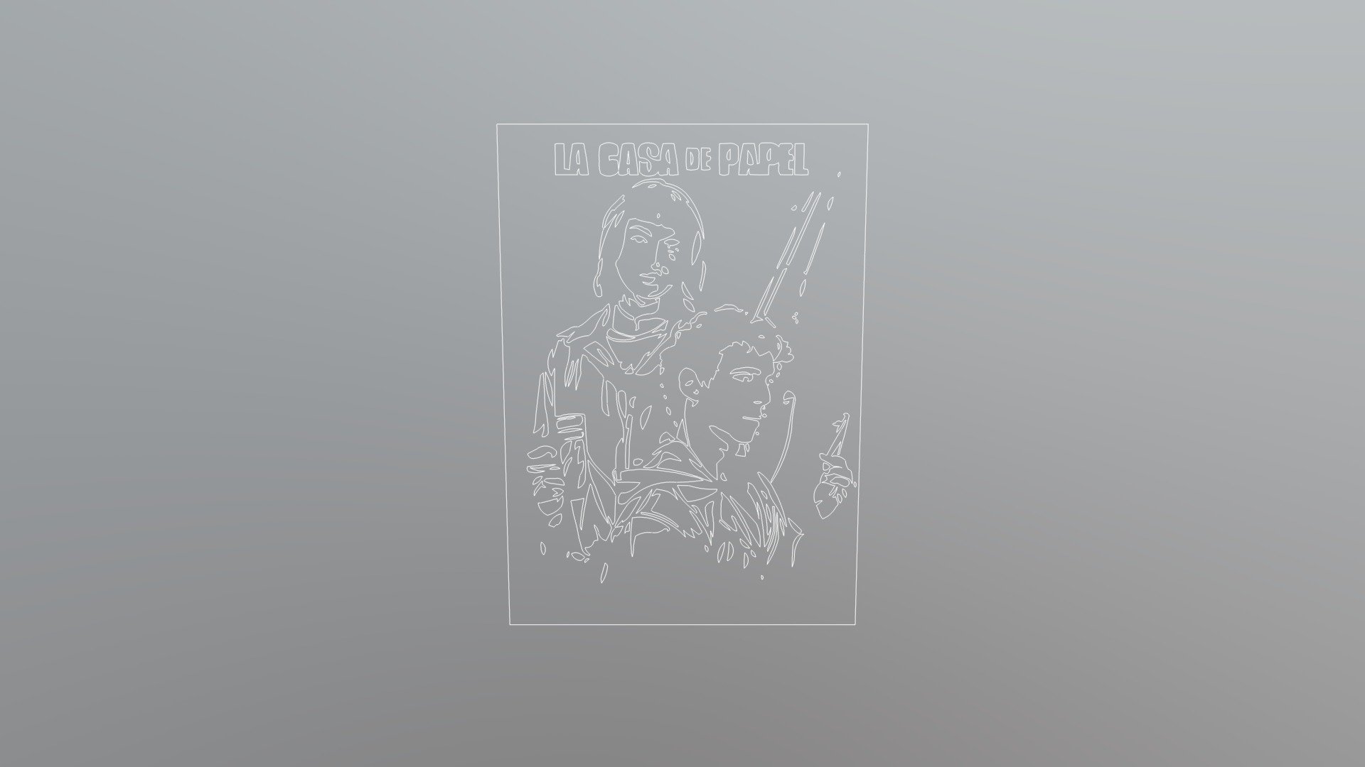 DXF CNC g-code  CASA DE PAPEL Money Heist