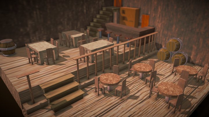 Bar 3D Model