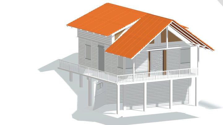 rainfall or snowfall 3D Model
