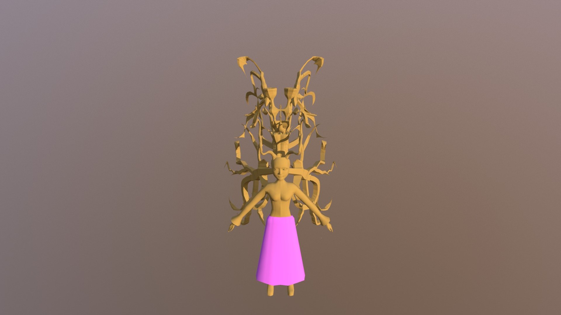 女人蝶-Hanzi Tree of Woman for butterfly