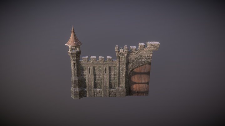 gate wall 3D Model
