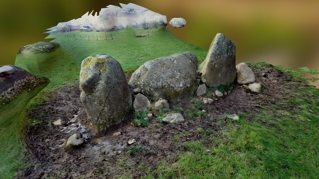 South Leylodge recumbent stone circle 3D Model