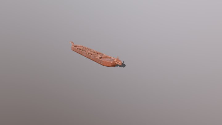 Dragon Congkak Board 3D Model