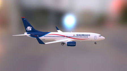 AeroMexico Airplane V02 3D Model