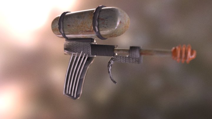 Sci-fi ray gun 3D Model