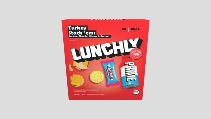 Lunchly Turkey Stack 'ems 3D Model