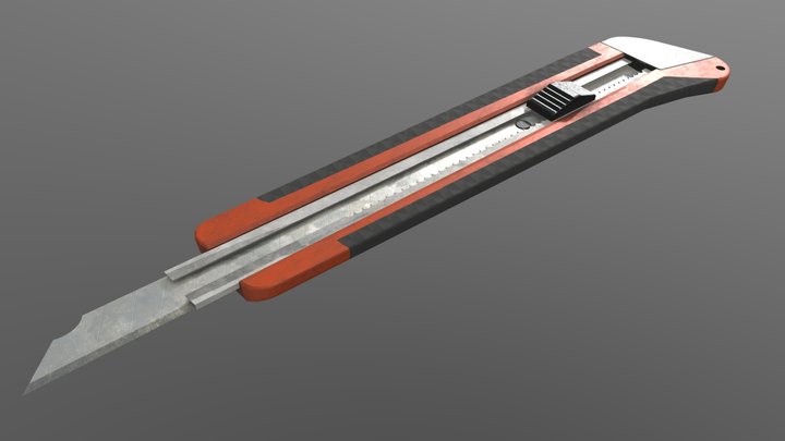 Stationery knife 3D Model