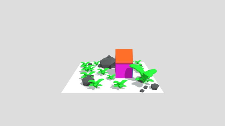 FREE LOW POLY SINGLE HOUSE 3D Model