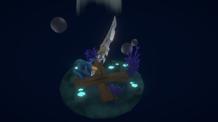 [Student work] - Weapon - Sword of the Drowned 3D Model