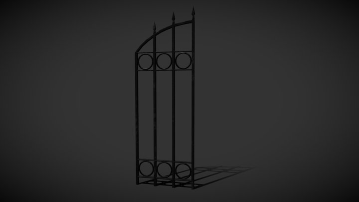 Mansion Gate Section 3D Model