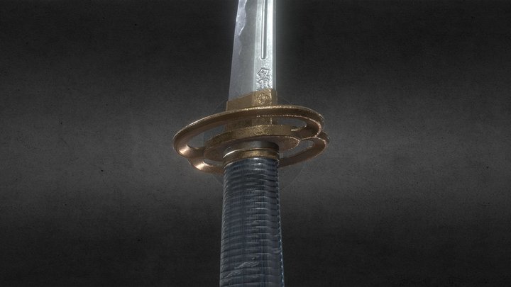 Kaneshige（金重） - Japanese Katana 3D Model