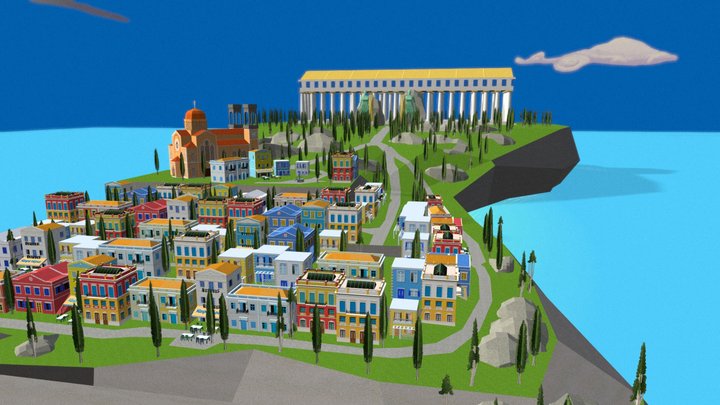 Island of the Goddess 3D Model