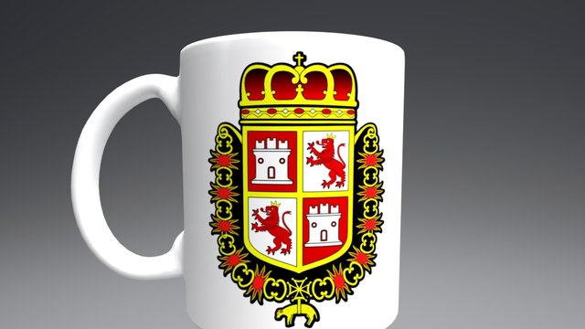 Spanish Coat of Arms, Castillo de San Marcos 3D Model