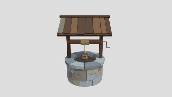 Well Cover - Low Poly Medieval, CC0