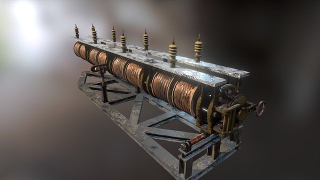 Makeshift Gauss Cannon 3D Model