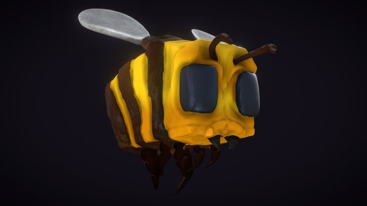 Minecraft Bee 3D Model