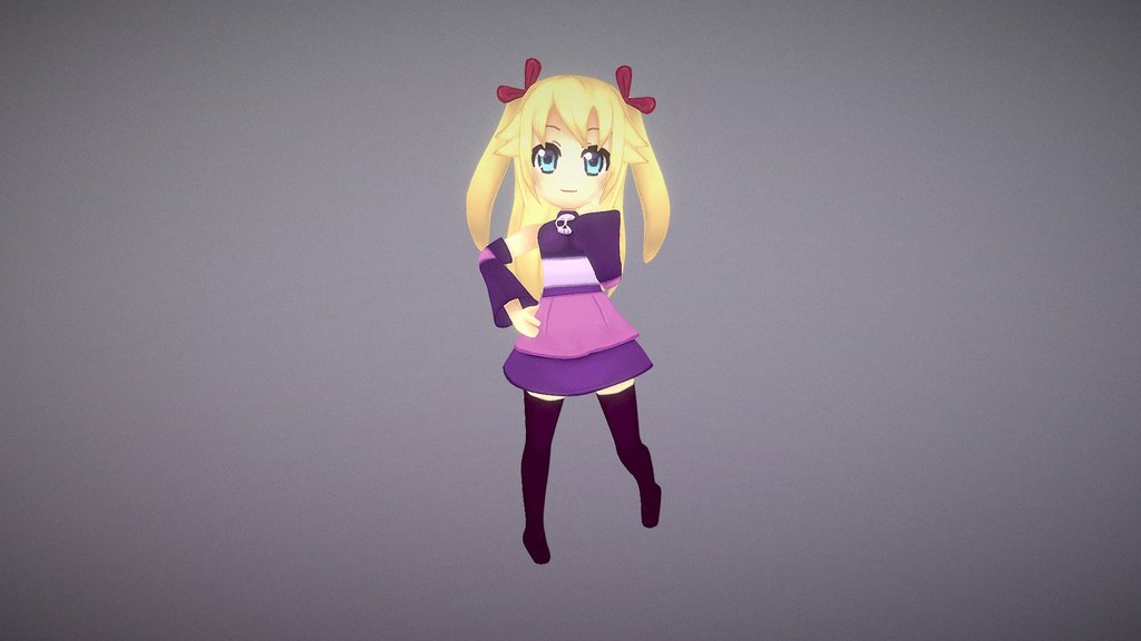 Anime Characters 2 - A 3D model collection by fleshmobproductions ...