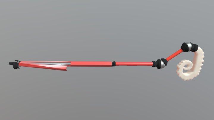 Open Door Mobility Aid Open Mode 3D Model