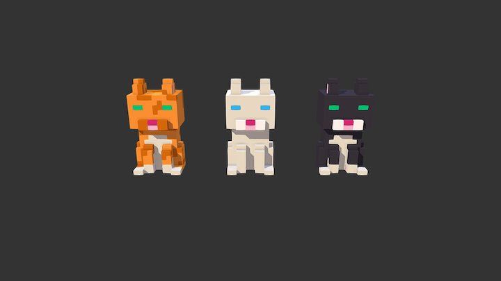 Cats 3D Model
