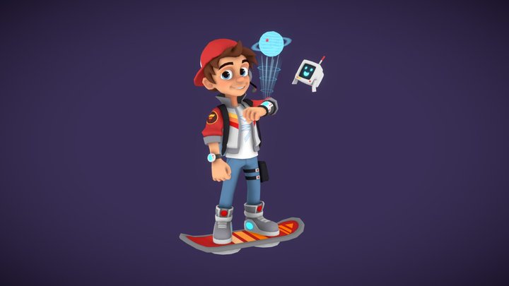 Galactic Delivery Boy 3D Model