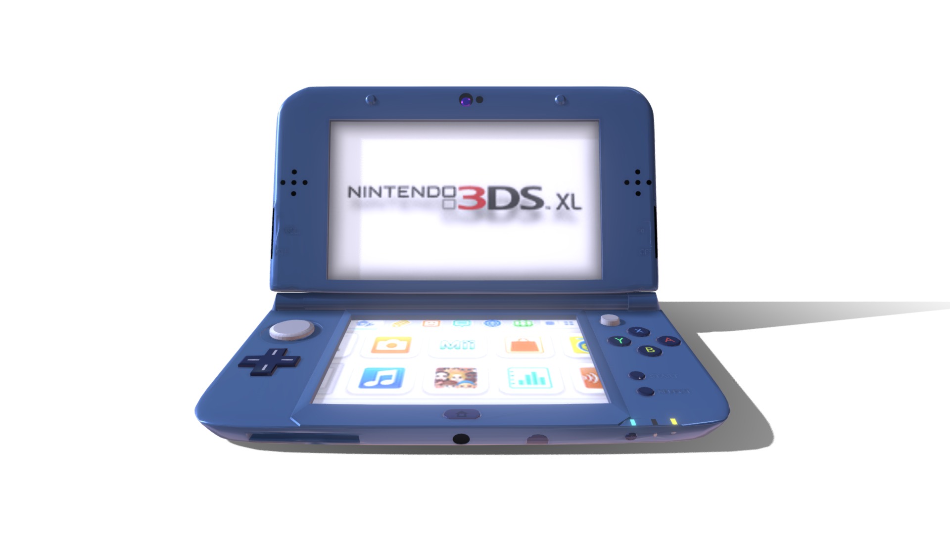 3D model New Nintendo 3ds XL - This is a 3D model of the New Nintendo 3ds XL. The 3D model is about graphical user interface.