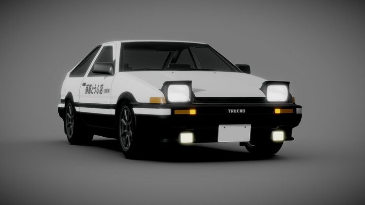 AE86 Stage 1 (Initial D) 3D Model