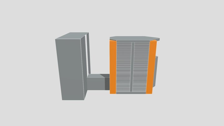 Cray YMP 2E PVP 3D Model