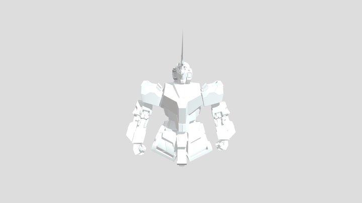 Gundam Rx-0 Unicorn (unfinished) 3D Model