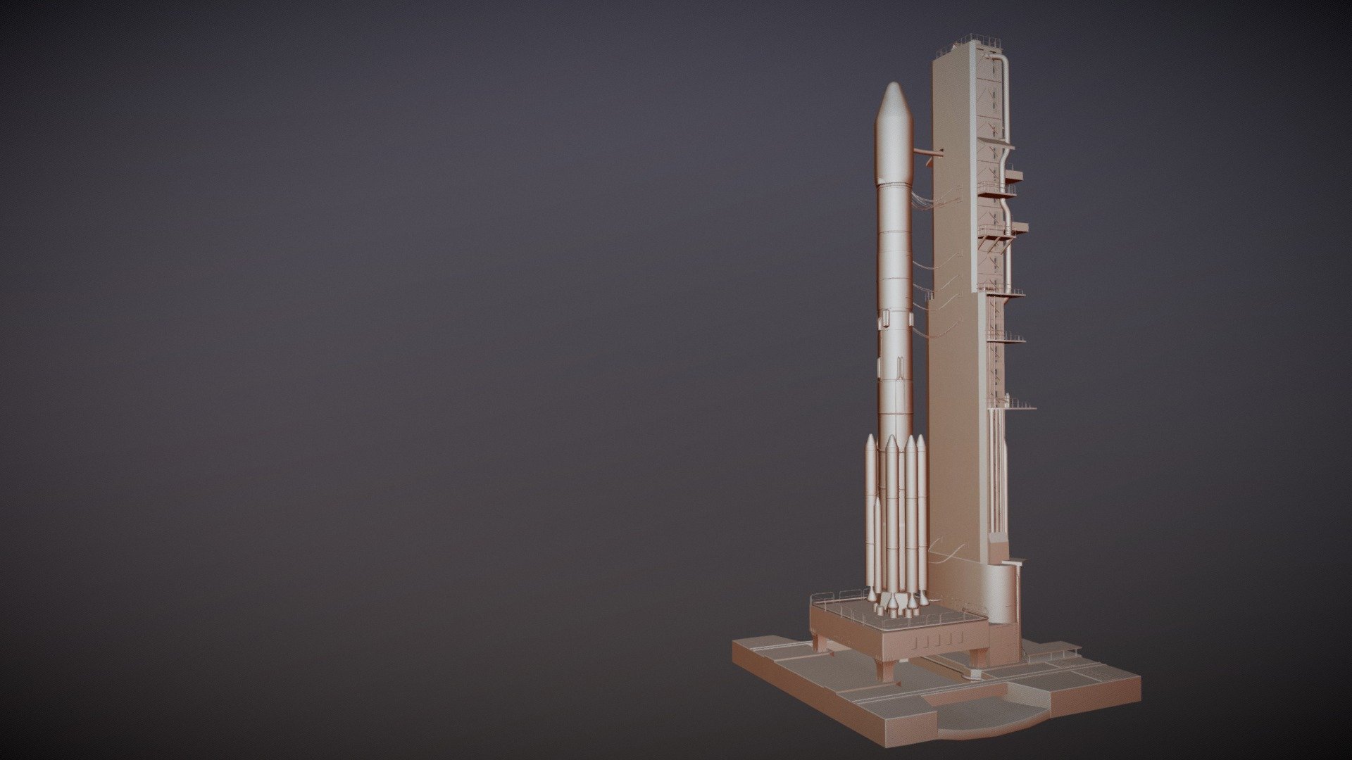 PSLV Rocket Launchar WIP... 3D model by Neel3Dartist (Neel91