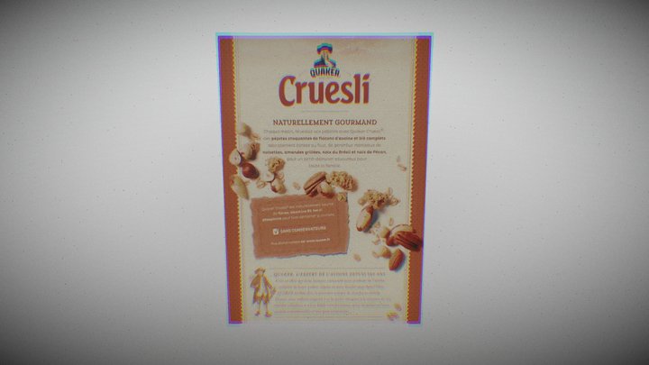 Retro Quaker Cruesli Box – Modello 3D gratuito STL