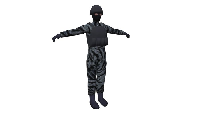 Black ops soldier 3D Model