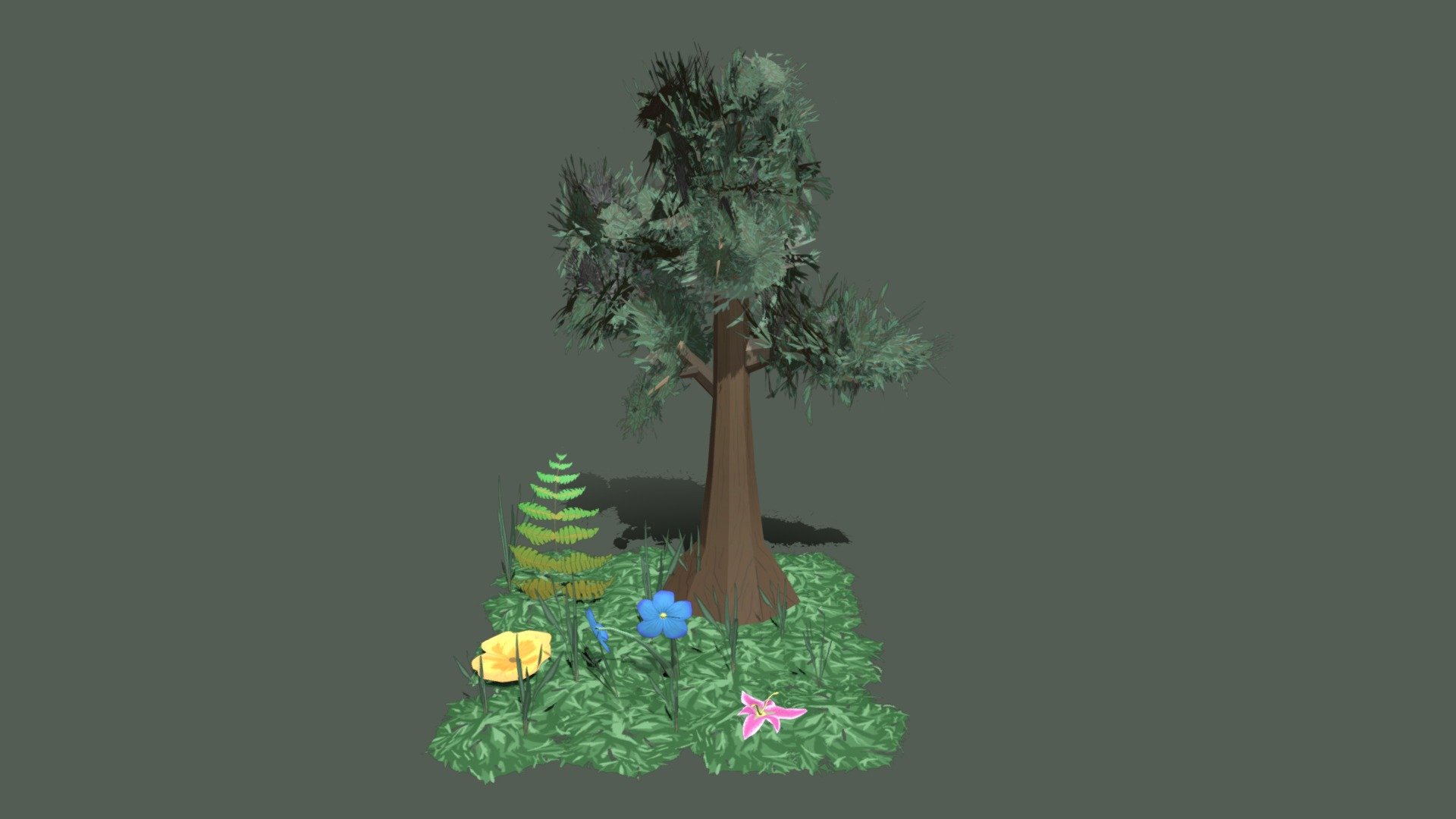 Plants And Organics Diorama