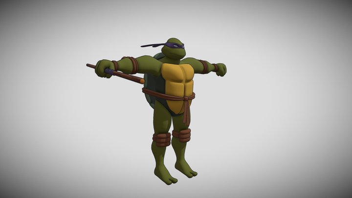 DONATELLO TMNT 2003 REMASTERED 3D Model