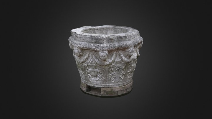 Pozo de piedra 3D Model