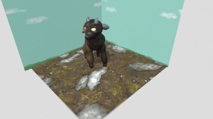 Mud Cow (Moo) 3D Model