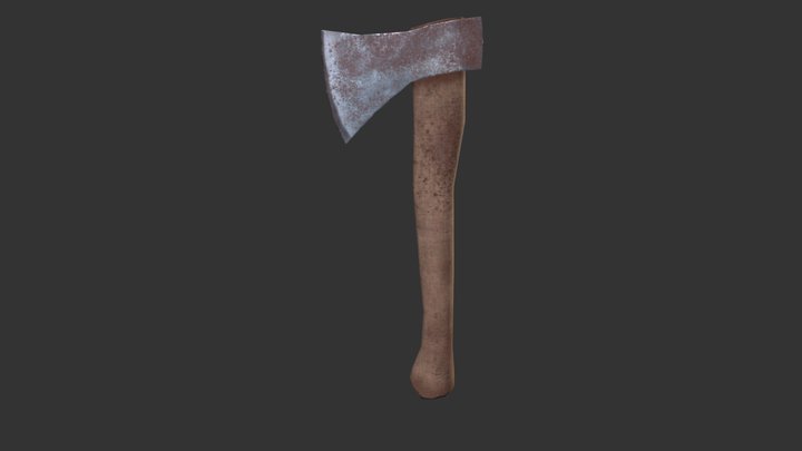 Rusty Hatchet 3D Model