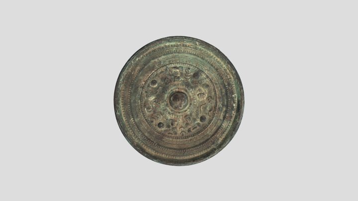 三角縁波文帯四神二獣鏡 3D Model