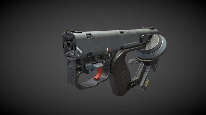 Darra Revolver (Cyberpunk2077 Fan art) 3D Model