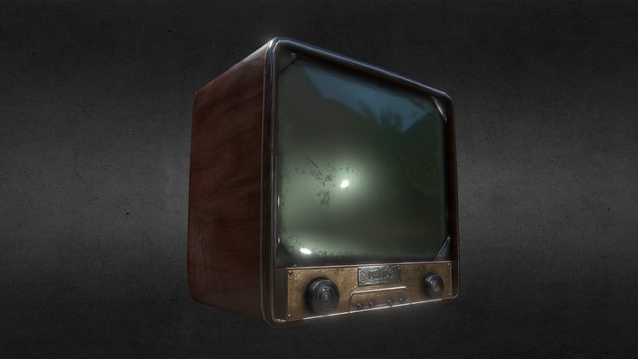 Vintage Tv 3D Model