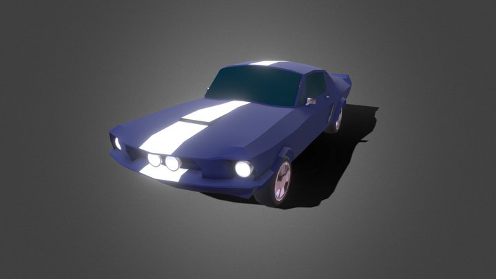 Mustang GT500 1967 3D Model